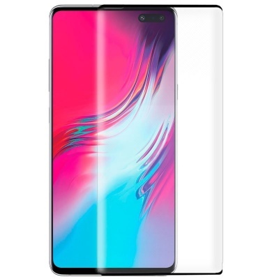 Smartphone com ecrã colorido e capa protetora transparente