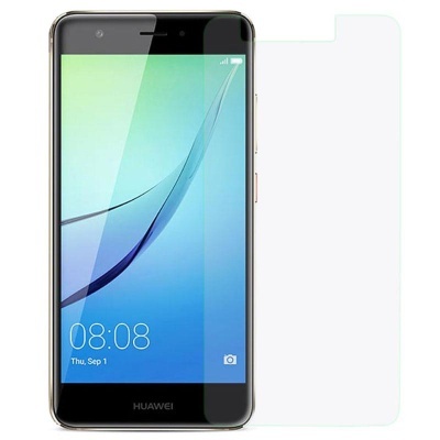 Smartphone Huawei preto com protetor de ecrã transparente