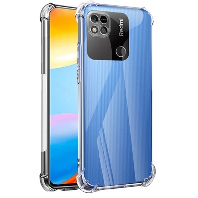 Estojo transparente para telemóvel Redmi com reforços nos cantos