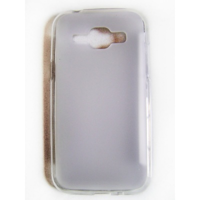 Capa protetora cinza translúcido para telemóvel