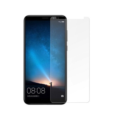 Smartphone preto com protetor de ecrã transparente ao lado