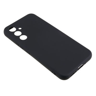 Capa protetora preta para smartphone com recortes para câmaras e botões