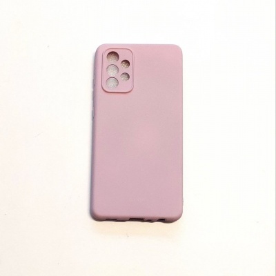 Capa rosa para smartphone em silicone com recortes para câmaras