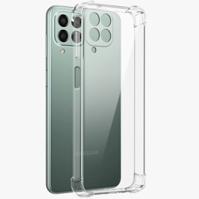 Capa protetora transparente para smartphone com telemóvel Samsung verde