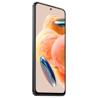 Smartphone preto com ecrã grande e câmara frontal centralizada