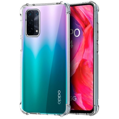 Capa protetora transparente para smartphone OPPO com ecrã colorido
