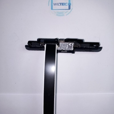 Componente eletrónico com faixa plana e etiqueta CE sobre fundo branco com logótipo WILTEC