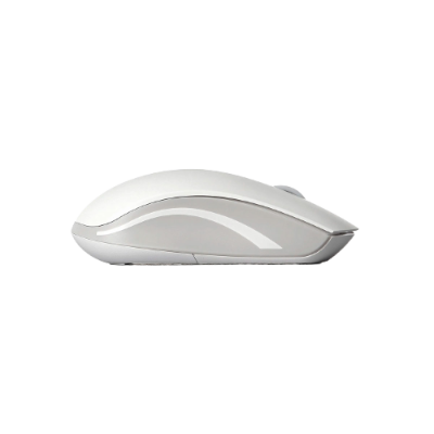 Rato de computador branco e cinzento sem fios