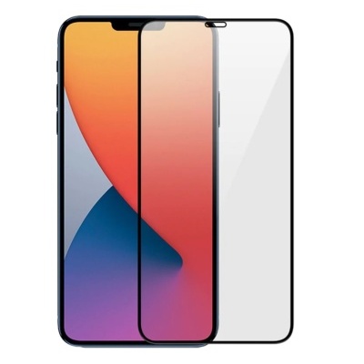 Protector de ecrã transparente com moldura preta para smartphone