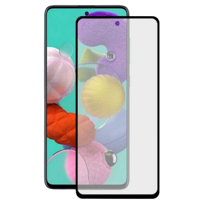 Smartphone com película protetora de vidro transparente