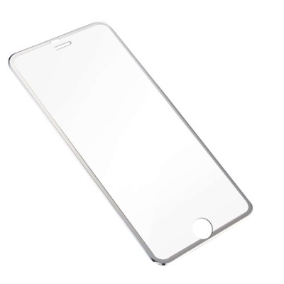 Protetor de ecrã transparente para smartphone com moldura prateada