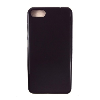 Capa preta de smartphone com abertura para câmara