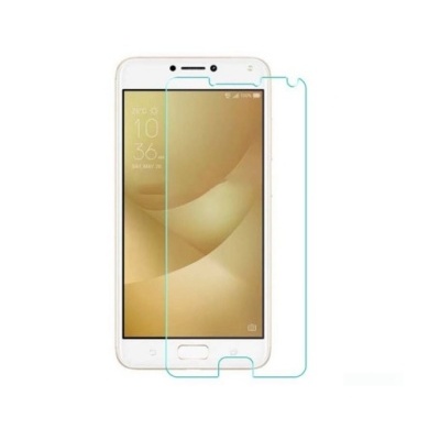 Smartphone branco com protetor de ecrã transparente