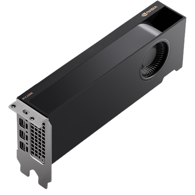 Placa gráfica Nvidia RTX 4090 preta com ventoinha lateral