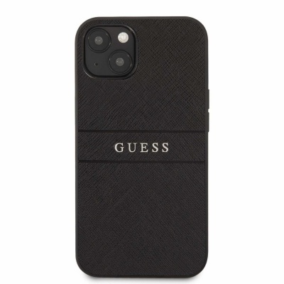 Capa preta telemóvel GUESS com logótipo branco