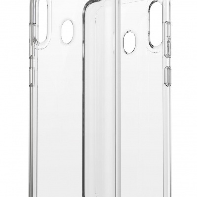 Capas transparentes de silicone para telemóvel com recortes para câmara e sensor