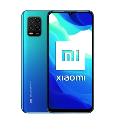 Smartphone Xiaomi azul com ecrã grande e câmera traseira quadrada