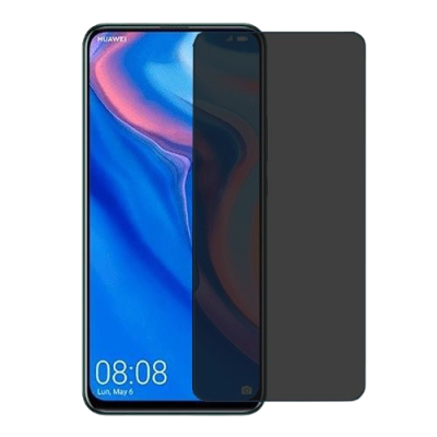 Smartphone Huawei com ecrã colorido e película escura ao lado