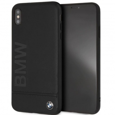 Capa para telemóvel preta com logótipo BMW