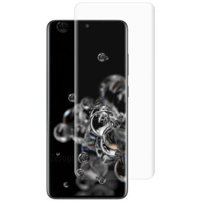 Smartphone preto com ecrã táctil e película protetora transparente