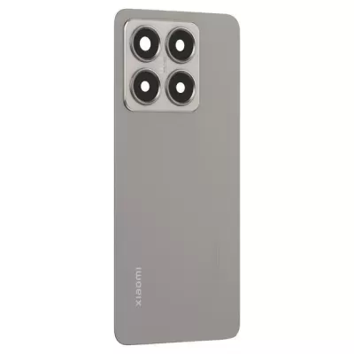 Smartphone Xiaomi cinza com quatro câmaras traseiras e texto Xiaomi