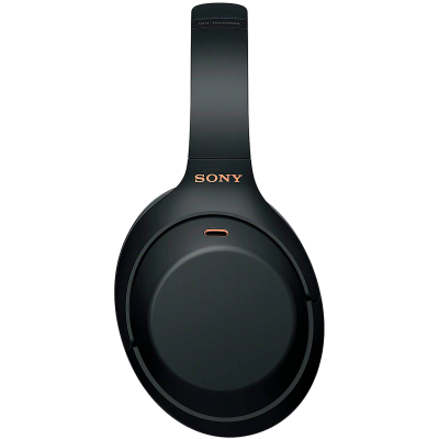 Headphones Sony pretos com detalhe em cobre