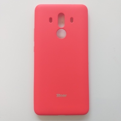 Capa de telemóvel rosa em silicone com marca Roar