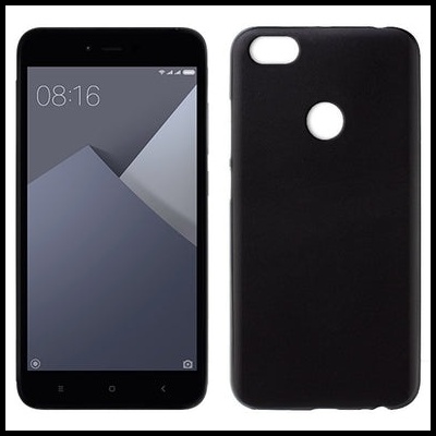 Smartphone preto com ecrã ligado e capa protetora preta ao lado