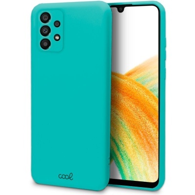 Capa protetora azul turquesa para smartphone com ecrã colorido