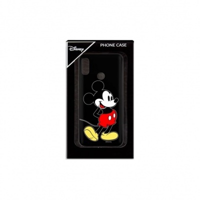 Capa de telemóvel preta com estampa do Mickey Mouse em caixa preta