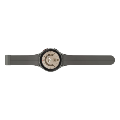 Relógio redondo cinzento com mostrador creme e bracelete em silicone cinzenta