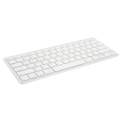 teclado branco sem fios para computador