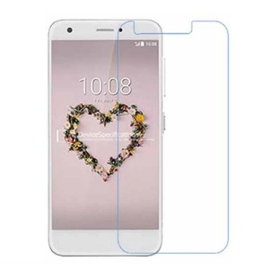 Smartphone branco com protetor de ecrã transparente e coração floral no ecrã