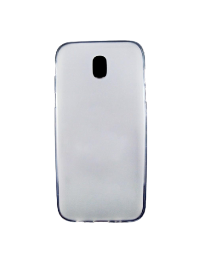 Capa protetora transparente para smartphone com abertura para câmara.