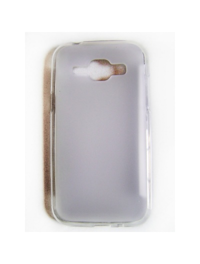 Capa protetora cinza translúcido para telemóvel