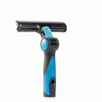 Raspador de gelo azul e preto com cabo ergonómico