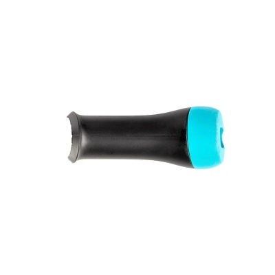 Punho para bicicleta ou trotinetes preto com ponta azul