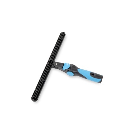 Esfregona de limpeza azul e preto com lâmina limpa-vidros