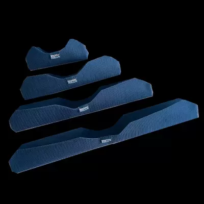 Protetores de borda azul escuros para portas de automóvel com etiquetas MARINE