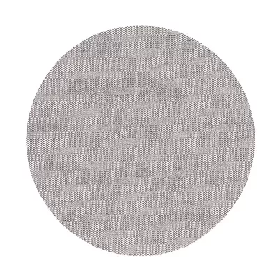 Tapete redondo cinzento com padrão texturizado em malha