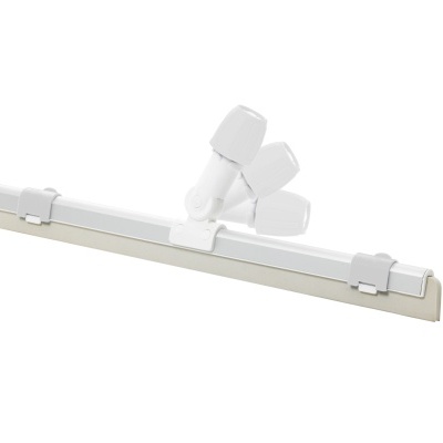 Varinha de limpeza branca com base larga e articulação ajustável