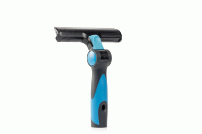 Raspador de gelo azul e preto com cabo ergonómico