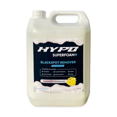 Recipiente plástico branco 5 litros HYPO SUPERFOAM+ Blackspot Remover fragrância limão