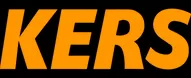 Texto KERS em amarelo laranja sobre fundo preto