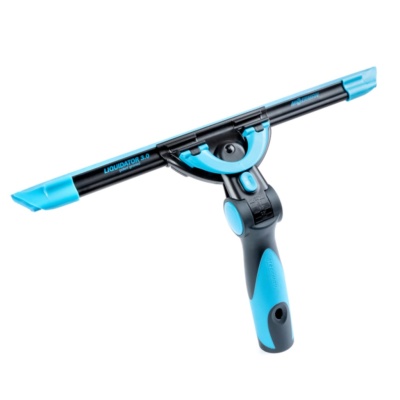 Limpa vidros azul e preto com texto LIQUIDATOR 3.0