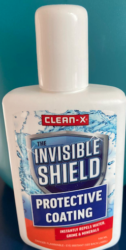 Frasco branco CLEAN-X Invisible Shield