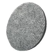 Disco abrasivo cinzento redondo com textura áspera