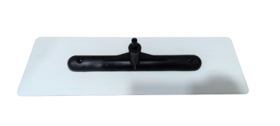 Base preta montada em placa branca rectangular