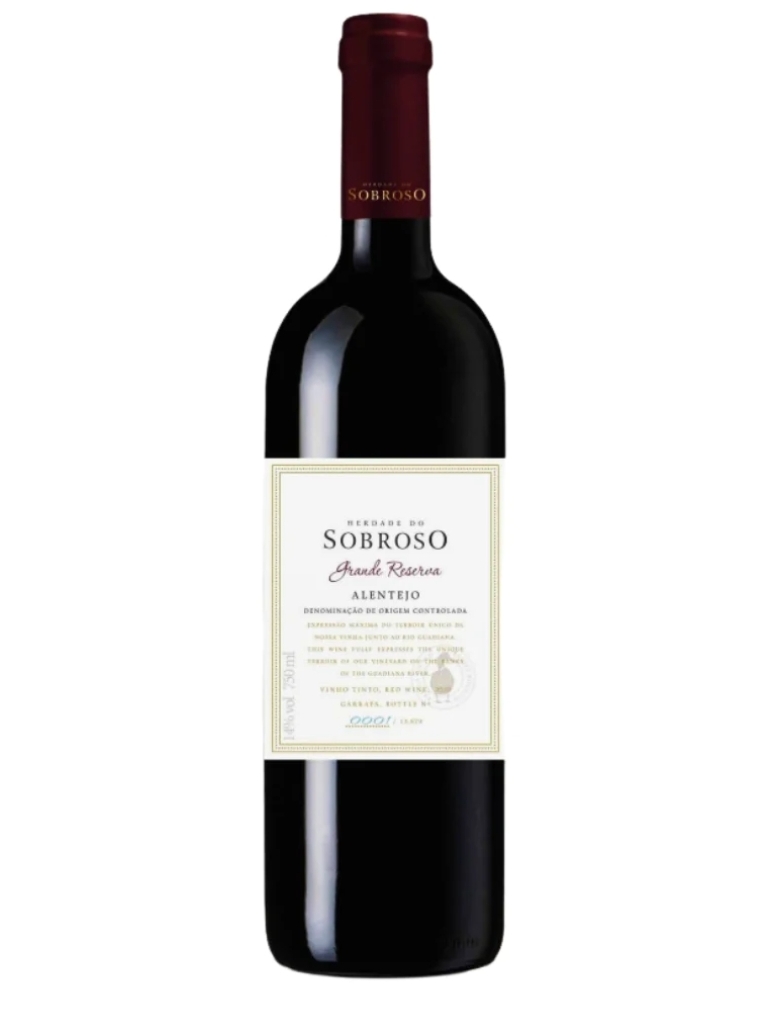 Garrafa de vinho tinto Herdade do Sobroso Grande Reserva Alentejo