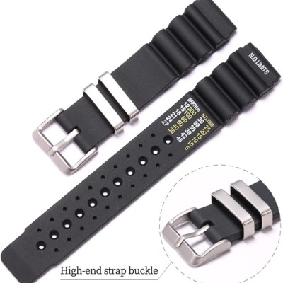 Bracelete&#x20;Rel&#x00F3;gio&#x20;de&#x20;Mergulho&#x20;N.D&#x3A;&#x20;Limits,&#x20;20mm&#x20;Prateada&#x20;Fivela&#x20;Prateada